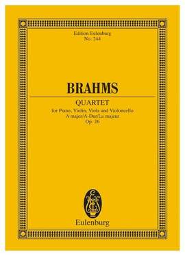 Brahms, J: Piano Quartet A major A major op. 26