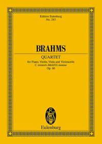 Brahms, J: Piano Quartet C minor op. 60