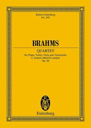 Brahms, J: Piano Quartet C minor op. 60