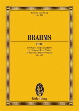 Brahms, J: Trio Eb major E flat major op. 40