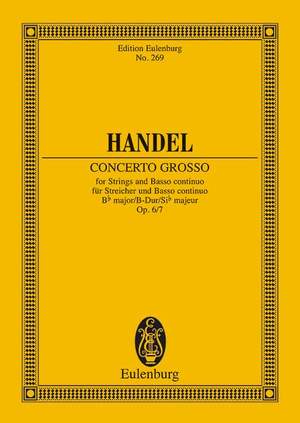 Handel, G F: Concerto grosso Bb major op. 6/7 HWV 325