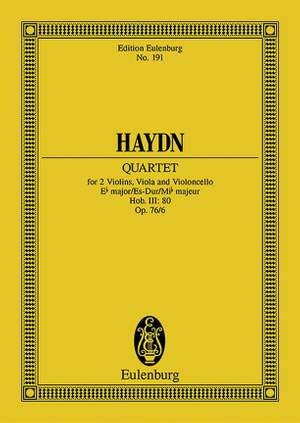 Haydn, J: String Quartet Eb major op. 76/6 Hob. III: 80