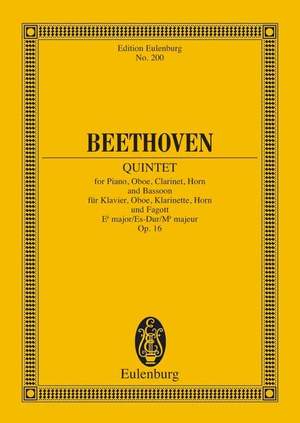 Beethoven, L v: Quintet Eb major op. 16
