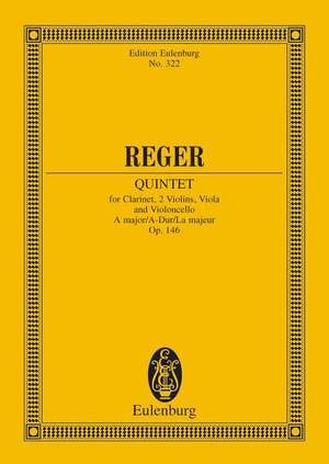 Reger, M: Quintett A-Dur A major op. 146