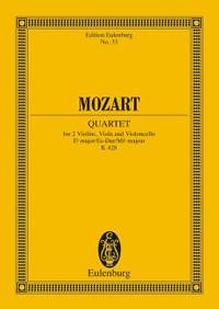 Mozart, W A: String Quartet Eb major KV 428