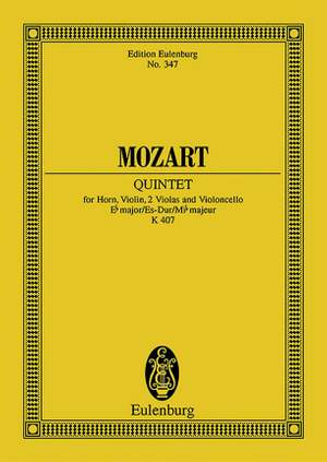 Mozart, W A: Quintet Eb major KV 407