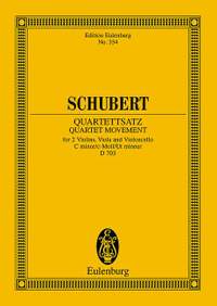 Schubert: String Quartet Movement C minor op. posth. D 703