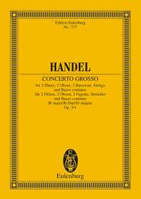 Handel, G F: Concerto grosso Bb major op. 3/1 HWV 312