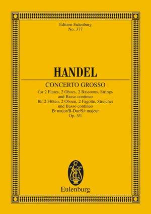 Handel, G F: Concerto grosso Bb major op. 3/1 HWV 312
