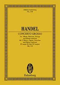 Handel, G F: Concerto grosso Bb major op. 3/2 HWV 313