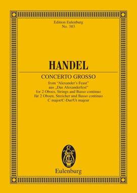 Handel, G F: Concerto grosso C major C major HWV 318
