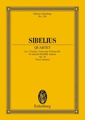 Sibelius, J: String Quartet D minor op. 56