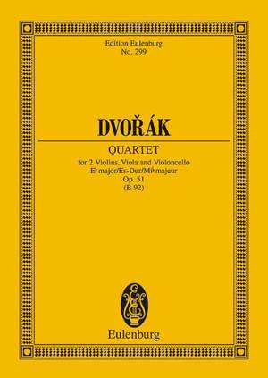 Dvořák, A: String Quartet Eb major op. 51 B 92