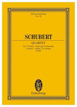 Schubert: Quartet A minor op. 29 D 804