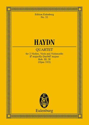 Haydn, J: String Quartet Eb major op. 33/2 Hob. III: 38