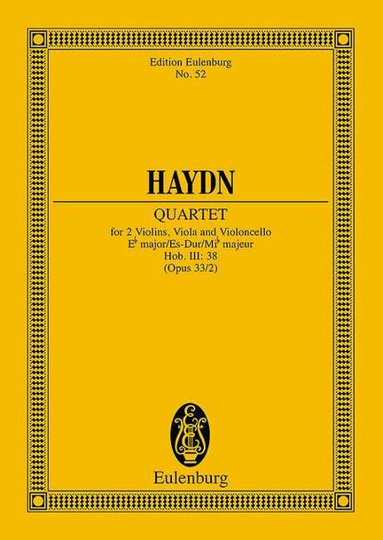 Haydn, J: String Quartet Eb major E flat major op. 33/2