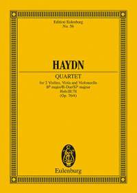 Haydn, J: String Quartet Bb major, "L'Aurore" op. 76/4 Hob. III: 78