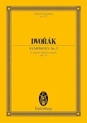 Dvořák, A: Symphony No. 5 F major op. 76 B 54