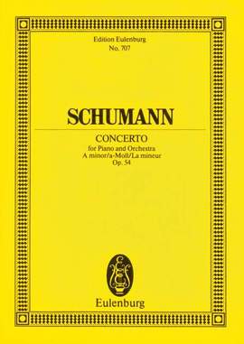 Schumann, R: Klavierkonzert a-Moll A minor op. 54