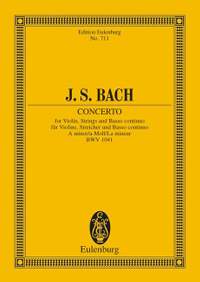 Bach, J S: Concerto A minor BWV 1041
