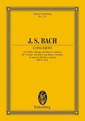 Bach, J S: Concerto A minor BWV 1041