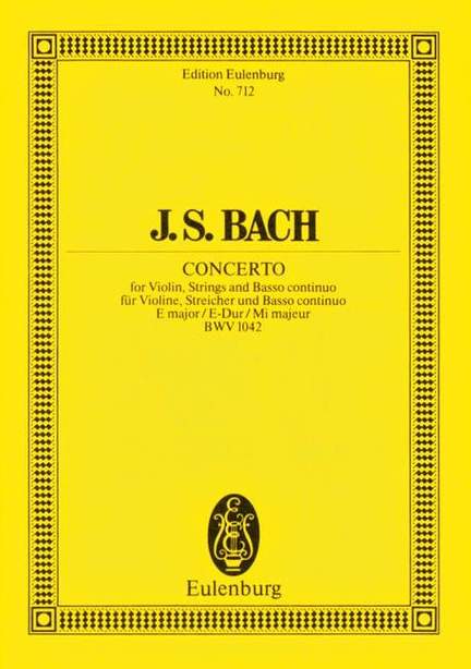 Bach, J S: Concerto E major E major