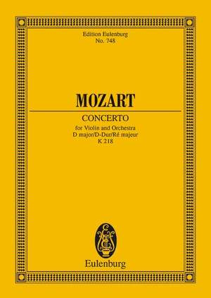 Mozart, W A: Concerto D Major KV 218