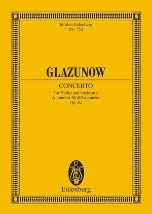 Glazunov, A: Konzert a-Moll A minor op. 82