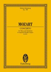 Mozart, W A: Horn Concerto No. 1 D major KV 412