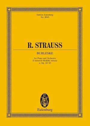 Strauss, R: Burleske D minor o. Op. AV 85 TrV 145