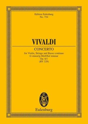 Vivaldi: Concerto G Minor op. 6/1 RV 324 / PV 329