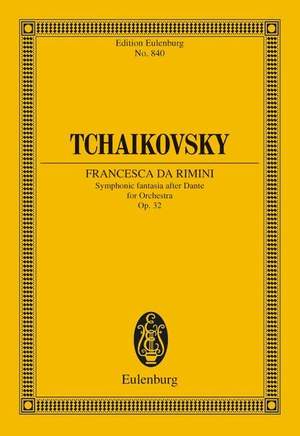 Tchaikovsky Francesca Da Rimini Op 32 Cw 43 Presto Sheet Music