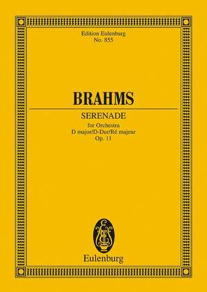 Brahms, J: Serenade for Orchestra D major op. 11