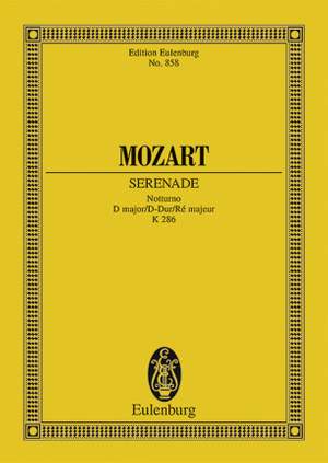 Mozart, W A: Serenade No. 8 D major KV 286