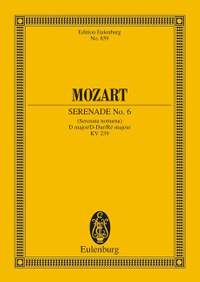 Mozart, W A: Serenade No. 6 D major KV 239