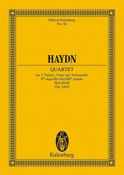 Haydn, J: String Quartet Eb major E flat major op. 64/6