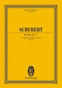 Schubert: Mass No. 5 Ab major D 678