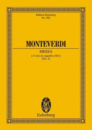Monteverdi, C: Messa Nr. III in g M xvi, 1