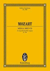 Mozart, W A: Missa brevis D major KV 194