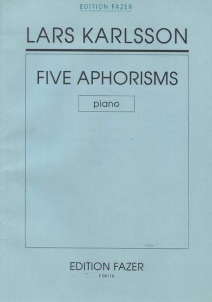 Karlsson, L: Five Aphorisms