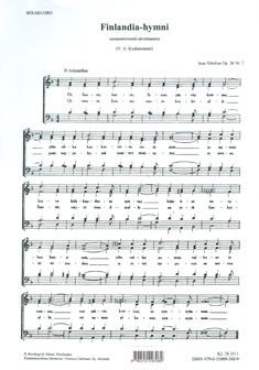 Sibelius, J: Finlandia-hymni op. 26/7