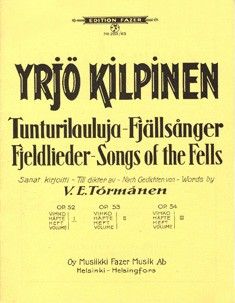 Kilpinen, Y: Fjeldlieder op. 52 Vol. 1