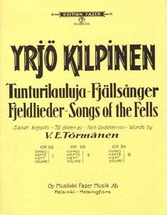 Kilpinen, Y: Songs of the Fells op. 52 Band 1