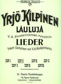 Kilpinen, Y: 37 Lieder nach Gedichten von V.A. Koskenniemi Band 3