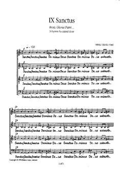 Sisask, U: Gloria patri - Sanctus op. 17