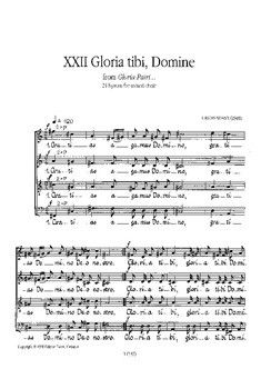 Sisask, U: Gloria patri - Gloria tibi, Domine op. 17