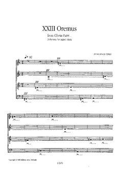 Sisask, U: Gloria patri - Oremus op. 17