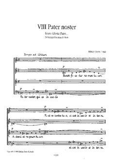 Sisask, U: Gloria patri - Pater noster op. 17