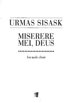 Sisask, U: Miserere mei, deus