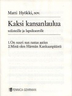 Hyoekki, M: Kaksi kansanlaulua